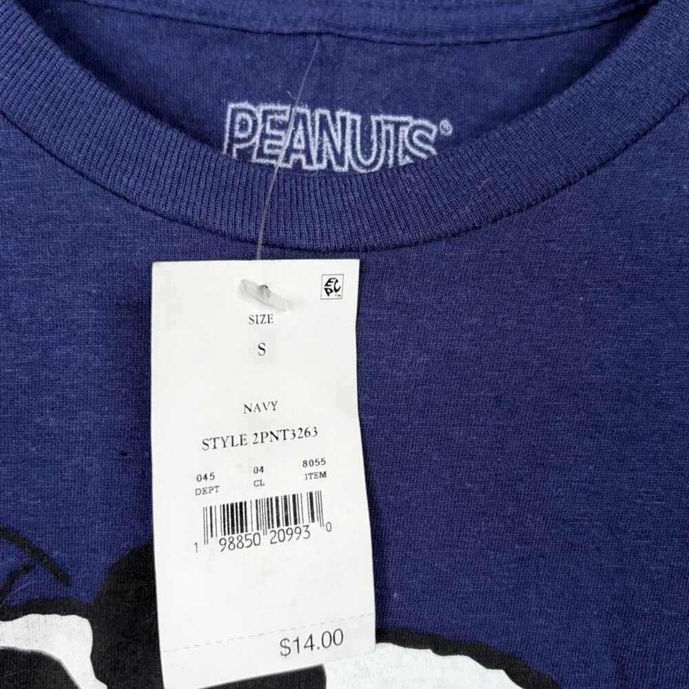 Peanuts Women's Blue and Navy T-shirt - Picture 2 of 4